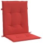 Cojín silla jardín respaldo bajo 6 uds tela Oxford rojo de vidaXL, Cojines para sillas y sofás - Ref: Foro24-314137, Precio: ...