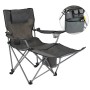 HI Silla de camping lujosa con reposapiés antracita de HI, Mobiliario de camping - Ref: Foro24-423912, Precio: 68,37 €, Descu...