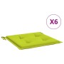 Gartenstuhlkissen, 6 Stück, grüner Oxford-Stoff, 50 x 50 x 3 cm von vidaXL, Kissen für Stühle und Sofas - Ref: Foro24-314064,...