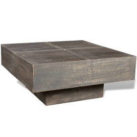 Mesa de centro cuadrada de madera maciza de mango marrón de vidaXL, Mesas de centro - Ref: Foro24-241133, Precio: 210,99 €, D...