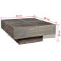 Quadratischer Couchtisch aus massivem braunem Mangoholz von vidaXL, Couchtisch - Ref: Foro24-241133, Preis: 210,04 €, Rabatt: %