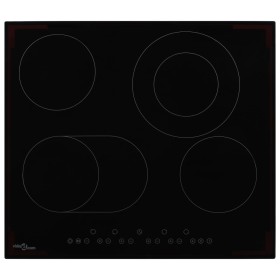 Vitrocerámica con 4 quemadores control táctil 6600 W de vidaXL, Placas de cocina - Ref: Foro24-50785, Precio: 218,48 €, Descu...