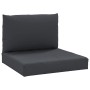 Pallet cushions 2 units black Oxford fabric by vidaXL, Cushions for chairs and sofas - Ref: Foro24-315059, Price: 46,39 €, Di...