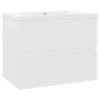 Mueble con lavabo madera de ingeniería blanco de vidaXL, Tocadores de baño - Ref: Foro24-3071540, Precio: 164,40 €, Descuento: %