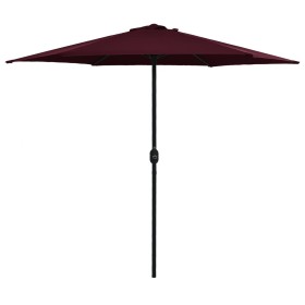 Garden umbrella with burgundy red aluminum pole 270x246cm by vidaXL, Umbrellas - Ref: Foro24-47348, Price: 52,09 €, Discount: %