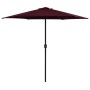 Garden umbrella with burgundy red aluminum pole 270x246cm by vidaXL, Umbrellas - Ref: Foro24-47348, Price: 52,09 €, Discount: %