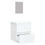 Vanity cabinet with sink and glossy white mirror by vidaXL, bathroom vanities - Ref: Foro24-3114175, Price: 146,99 €, Discoun...