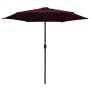 Garden umbrella with burgundy red aluminum pole 270x246cm by vidaXL, Umbrellas - Ref: Foro24-47348, Price: 52,09 €, Discount: %