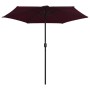 Garden umbrella with burgundy red aluminum pole 270x246cm by vidaXL, Umbrellas - Ref: Foro24-47348, Price: 52,09 €, Discount: %