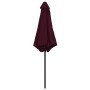 Garden umbrella with burgundy red aluminum pole 270x246cm by vidaXL, Umbrellas - Ref: Foro24-47348, Price: 52,09 €, Discount: %