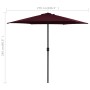 Garden umbrella with burgundy red aluminum pole 270x246cm by vidaXL, Umbrellas - Ref: Foro24-47348, Price: 52,09 €, Discount: %