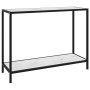 Mesa de consola blanco vidrio templado 100x35x75 cm de vidaXL, Mesas auxiliares - Ref: Foro24-322837, Precio: 75,65 €, Descue...