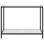 Mesa de consola blanco vidrio templado 100x35x75 cm de vidaXL, Mesas auxiliares - Ref: Foro24-322837, Precio: 74,14 €, Descue...