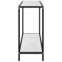 Mesa de consola blanco vidrio templado 100x35x75 cm de vidaXL, Mesas auxiliares - Ref: Foro24-322837, Precio: 74,14 €, Descue...