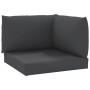 Pallet cushions 3 units black Oxford fabric by vidaXL, Cushions for chairs and sofas - Ref: Foro24-315071, Price: 41,10 €, Di...