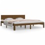 Estructura de cama madera maciza marrón miel 180x200 cm de vidaXL, Camas y somieres - Ref: Foro24-810513, Precio: 201,25 €, D...