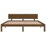 Estructura de cama madera maciza marrón miel 180x200 cm de vidaXL, Camas y somieres - Ref: Foro24-810513, Precio: 201,25 €, D...