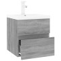 Mueble de baño con lavabo madera contrachapada gris Sonoma de vidaXL, Tocadores de baño - Ref: Foro24-3152859, Precio: 124,29...