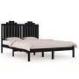 Estructura de cama madera maciza de pino negro 120x200 cm de vidaXL, Camas y somieres - Ref: Foro24-3103777, Precio: 158,41 €...