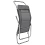 Folding sun loungers 2 units, made of steel with gray coating and textilene fabric. by vidaXL, Loungers - Ref: Foro24-312474,...