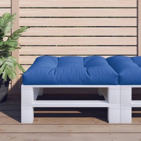 Paletten-Sofakissen aus blauem Stoff 70x70x12 cm von vidaXL, Kissen für Stühle und Sofas - Ref: Foro24-314398, Preis: 26,99 €...