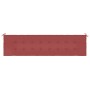 Cojín de banco de jardín tela Oxford rojo tinto 200x50x3 cm de vidaXL, Cojines para sillas y sofás - Ref: Foro24-314098, Prec...