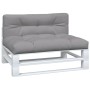 Kissen für Palettensofa 2 Einheiten grauer Stoff von vidaXL, Kissen für Stühle und Sofas - Ref: Foro24-314544, Preis: 68,01 €...