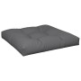 Anthracite fabric pallet sofa cushion 70x70x12 cm by vidaXL, Cushions for chairs and sofas - Ref: Foro24-314388, Price: 41,99...