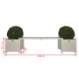 Maceteros blancos con banco, Esschert Design CF33W de Esschert Design, Maceteros y jardineras - Ref: Foro24-404626, Precio: 1...