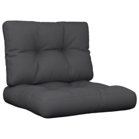 Kissen für Paletten 2 Stück aus schwarzem Stoff von vidaXL, Kissen für Stühle und Sofas - Ref: Foro24-314490, Preis: 30,99 €,...