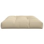 Cojín para sofá de palets de tela beige 120x80x12 cm de vidaXL, Cojines para sillas y sofás - Ref: Foro24-314415, Precio: 48,...