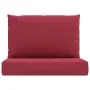 Palettenkissen 2 Stück aus rotem Oxford-Stoff von vidaXL, Kissen für Stühle und Sofas - Ref: Foro24-315061, Preis: 30,67 €, R...