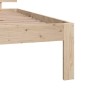 Estructura de cama madera maciza 75x190 cm de vidaXL, Camas y somieres - Ref: Foro24-810455, Precio: 82,23 €, Descuento: %