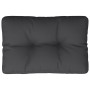 Cushion for a black fabric pallet sofa 60x40x12 cm by vidaXL, Cushions for chairs and sofas - Ref: Foro24-315233, Price: 23,2...