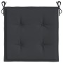 Cojines de silla de jardín 6 uds tela Oxford negro 50x50x3 cm de vidaXL, Cojines para sillas y sofás - Ref: Foro24-314053, Pr...