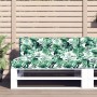 Cushion for pallet sofa, leaf print fabric, 120x40x12 cm by vidaXL, Cushions for chairs and sofas - Ref: Foro24-315246, Price...