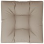 Taupe gray fabric pallet sofa cushion 70x70x12 cm by vidaXL, Cushions for chairs and sofas - Ref: Foro24-314396, Price: 35,31...