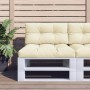 Kissen für Palettensofa, cremefarbener Stoff, 70 x 40 x 12 cm von vidaXL, Kissen für Stühle und Sofas - Ref: Foro24-314450, P...