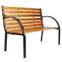 HI Brown park bench 122x60x81 cm by HI, garden benches - Ref: Foro24-435289, Price: 114,71 €, Discount: %