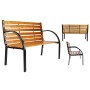 HI Brown park bench 122x60x81 cm by HI, garden benches - Ref: Foro24-435289, Price: 114,71 €, Discount: %