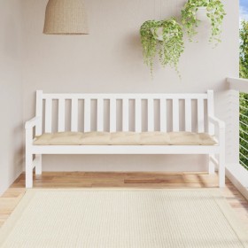 Cojín de banco de jardín tela Oxford beige 180x50x7 cm de vidaXL, Cojines para sillas y sofás - Ref: Foro24-314971, Precio: 2...