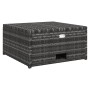 Set de muebles de jardín 4 pzas y cojines ratán sintético gris de vidaXL, Conjuntos de jardín - Ref: Foro24-48145, Precio: 50...