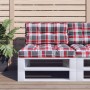 Cushion for pallet sofa red plaid fabric 70x40x12 cm by vidaXL, Cushions for chairs and sofas - Ref: Foro24-314461, Price: 23...