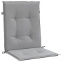 Cojín silla jardín respaldo bajo 4 uds tela Oxford gris de vidaXL, Cojines para sillas y sofás - Ref: Foro24-47551, Precio: 4...