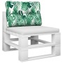 Cushion for pallets fabric leaf print 50x40x12 cm by vidaXL, Cushions for chairs and sofas - Ref: Foro24-314435, Price: 19,20...