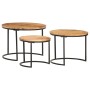 Stackable tables 3 units solid acacia wood by vidaXL, Coffee table - Ref: Foro24-286185, Price: 104,97 €, Discount: %