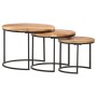 Stackable tables 3 units solid acacia wood by vidaXL, Coffee table - Ref: Foro24-286185, Price: 104,97 €, Discount: %