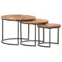 Stackable tables 3 units solid acacia wood by vidaXL, Coffee table - Ref: Foro24-286185, Price: 104,97 €, Discount: %