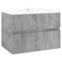 Mueble de baño con lavabo madera contrachapada gris Sonoma de vidaXL, Tocadores de baño - Ref: Foro24-3152868, Precio: 167,73...