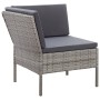 Garden furniture set 8 pieces and gray synthetic rattan cushions by vidaXL, Garden sets - Ref: Foro24-48954, Price: 550,37 €,...